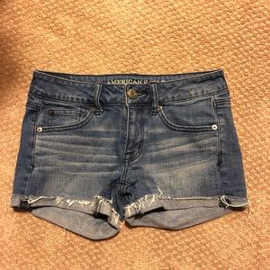 Medium Wash Jean Shorts